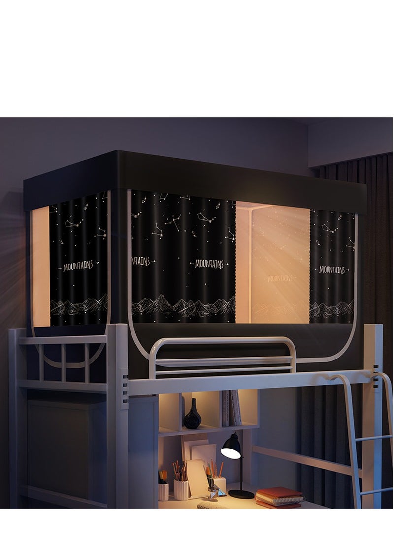 Y&D Bed Canopy Tents Curtain Blackout Curtain Single Bed Tent Curtain Student Shading Cloth Bed Canopy Mosquito Net Student Sleep Privacy Protection  - Image 1