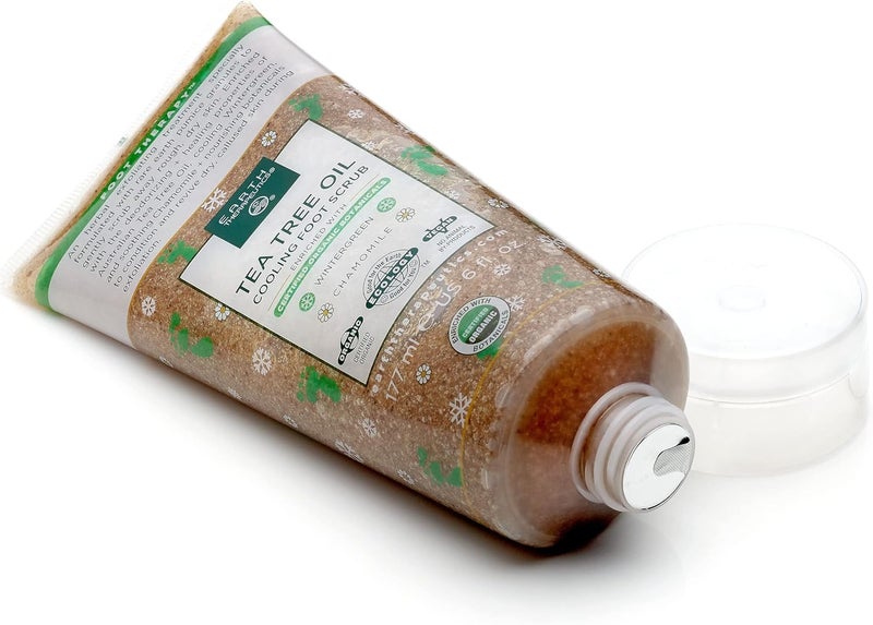 Earth Therapeutics Tea Tree Oil Cooling Foot Scrub - 6 Fl. Oz. (177 ml) - Image 3
