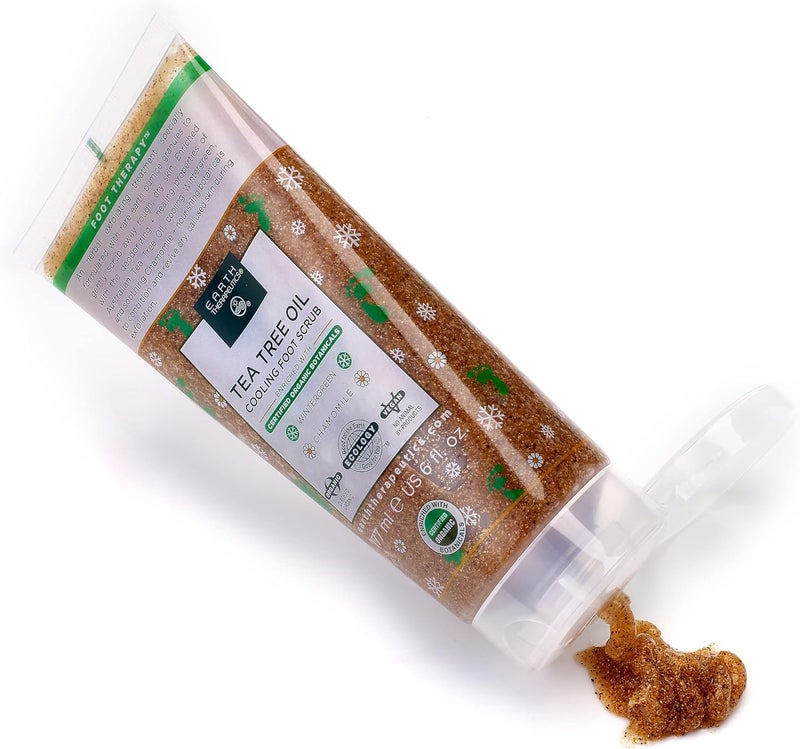 Earth Therapeutics Tea Tree Oil Cooling Foot Scrub - 6 Fl. Oz. (177 ml) - Image 4