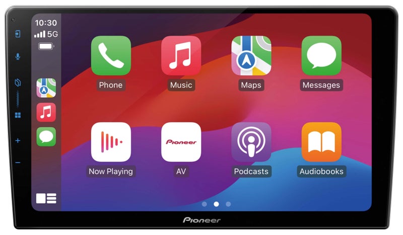 بايونير جهاز استقبال AV DMH-AP6650BT من Pioneer مقاس 9 بوصات مع Apple CarPlay لاسلكي وAndroid Auto لاسلكي وميزة النسخ المتطابق من Weblink Cast ستيريو سيارة Pioneer بشاشة تعمل باللمس ومخرج صوت قوي وراديو وبلوتوث ومنفذ USB - Image 1