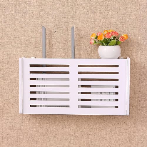 SS ARTS Engineered Wood Wall Mount Wifi Router Stand/Rack Wifi Holder Hanging Shelves, Standard - Image 1