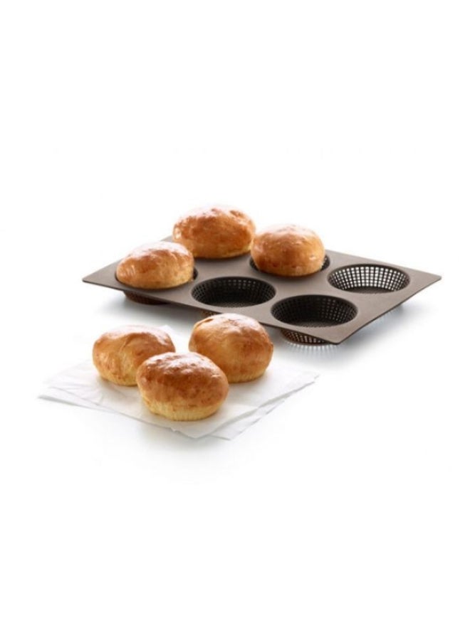 Lekue Silicone Bread Roll Mould Brown 8 x 2cm - Image 2