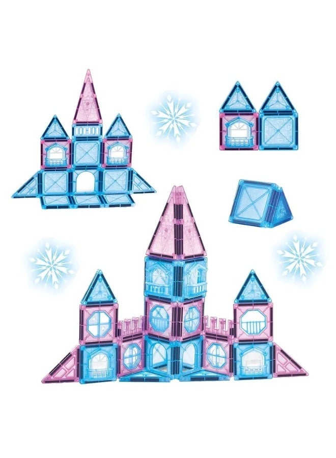 23 Piece Magnetic Castle Building Tiles Set for Kids Educational STEM Construction Toy Strong Magnet Blocks Creative Learning Puzzle Toy Safe ABS Plastic Building Toy for Boys and Girls