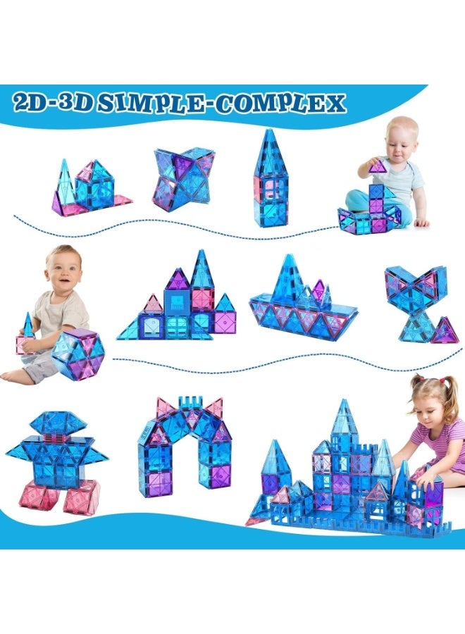 Lacoz 23 Piece Magnetic Castle Building Tiles Set for Kids Educational STEM Construction Toy Strong Magnet Blocks Creative Learning Puzzle Toy Safe ABS Plastic Building Toy for Boys and Girls - Image 4