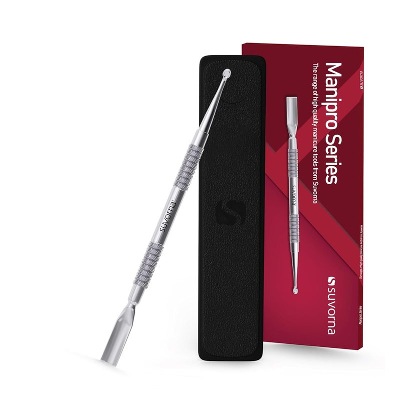 Cuticle Pusher Tool & Nail Cleaning Tool, Mini Cuticle Pusher Stainless Metal Cuticle Pusher, Under Nail Cleaner Tool/Gel Nail Polish Remover Tool, Nail Cuticle Pusher for Salon, Spa & Home