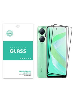 2 Pack for  Infinix Smart 8 Screen Protector [Support Fingerprint Unlock],  High definition transparent anti-scratch, no bubbles, easy to install