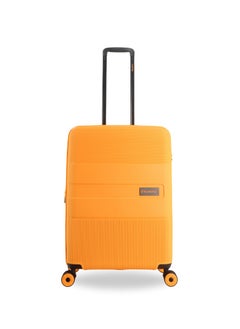 Discovery Discovery Trails Check-In Medium PP Hardside Luggage Orange, Durable Expandable Unbreakable Double Zip Lightweight Travel Bag 4 Double Wheel TSA Lock 26 Inch Suitcase Trolley Bag.  - Image 1