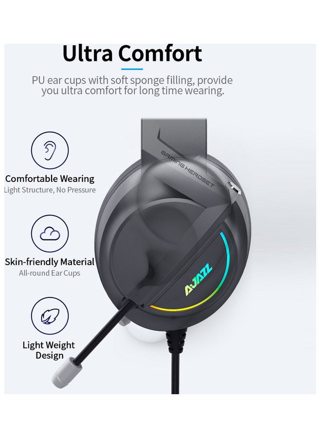 Ajazz Gaming Over Ear Headset With Mic - Image 3