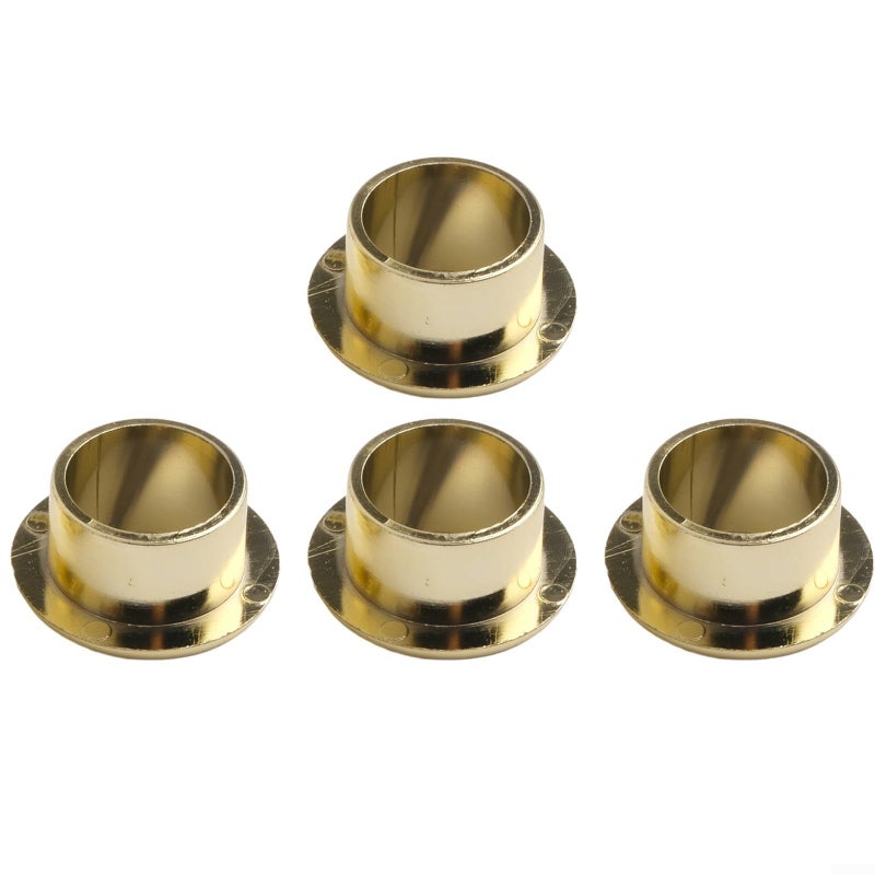 Dual Size 18mm 25mm ABS Cable Grommet Desk Hole Cover 4 Pack Gold Electroplated Finish - Image 3