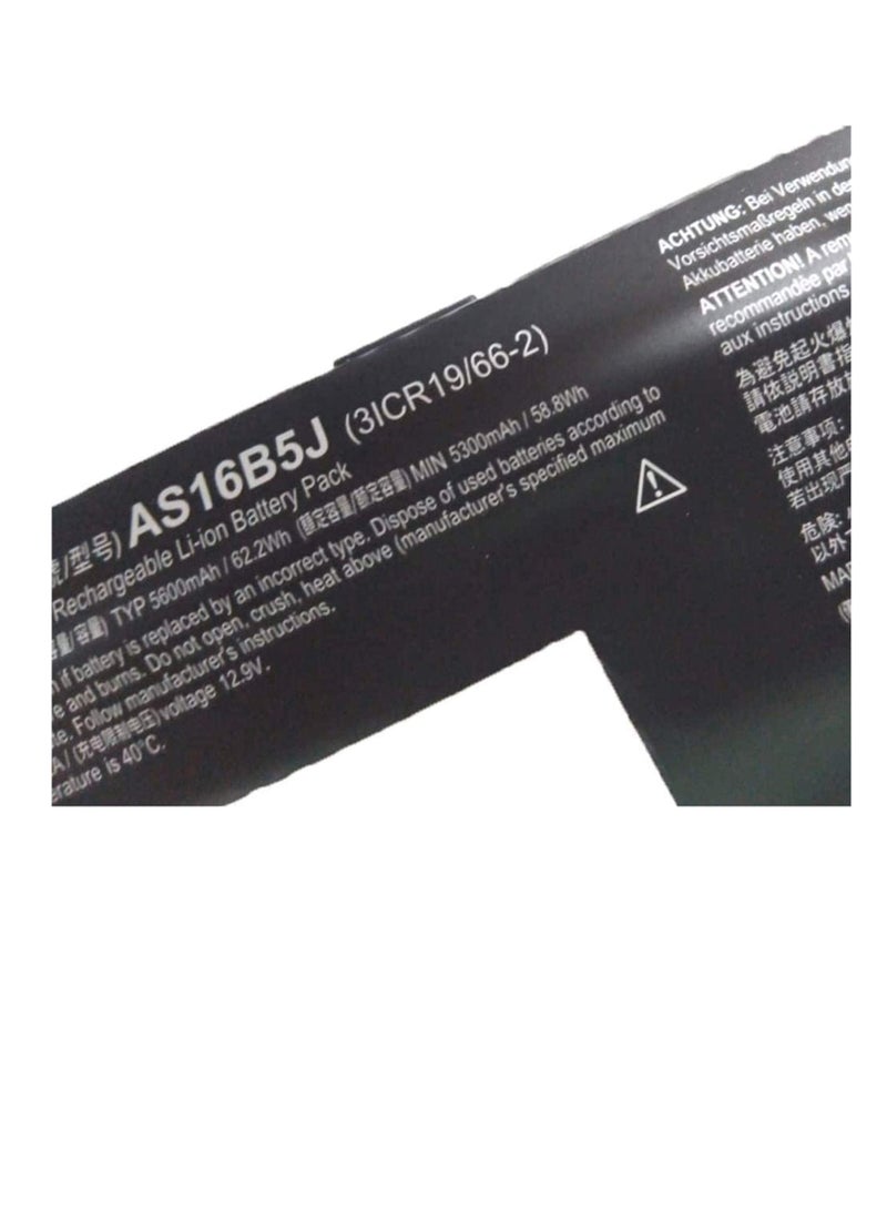 11.1V 62.2Wh 5600mAh AS16B5J Laptop Battery Compatible for Acer Aspire E5-575G-53VG E5-575G-30ZJ E5-575G-51QK E5-575G-53FA E5-575G-53SX E5-575G-54K9  - Image 3