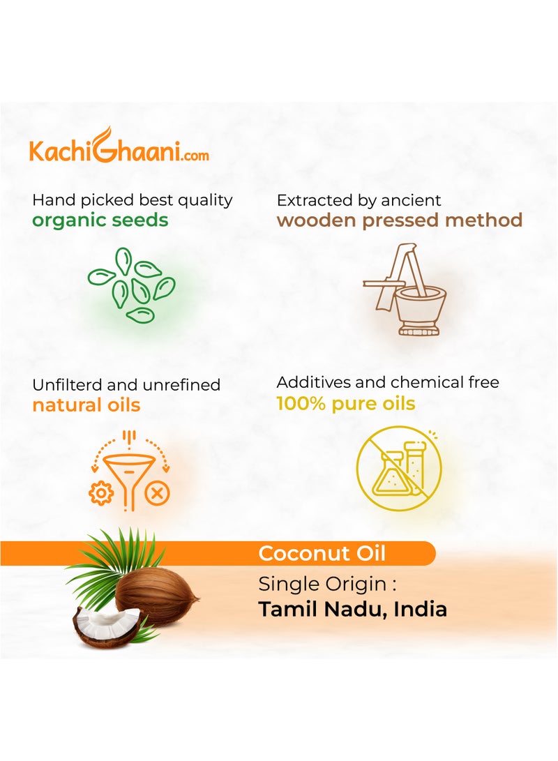 KachiGhaani.com Truly Cold Pressed Virgin Coconut Oil | For Skin, Hair and Body | Premium Grade Finest Quality Oil - Image 4