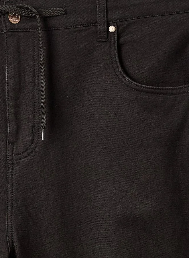 ماكسيم Men Regular Fit Flexi Waist Drawstring Detail Jeans