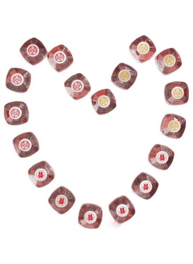 Miloch Mileqi Roll-Up Wedding Character Stickers For Engagement, Housewarming, And Celebration. Specialized Character Stickers For Festive Atmosphere. Round Character Stickers - Red 1 Roll [500 Stickers] - Image 3
