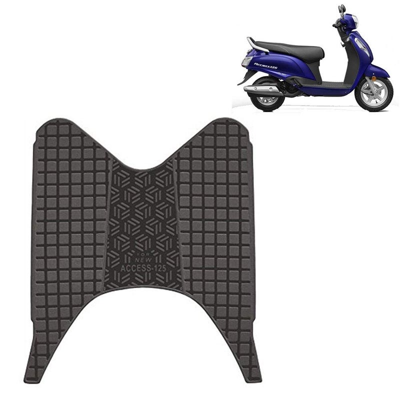 Ramanta Access 125 Foot Mat Washable PVC // Rubber Floor Mat Anti Skid Foot Floor Mat Compatible with Scooter/Scooty Access 125 BS6 (1 PC, Black, PVC, Ruber) - Image 4