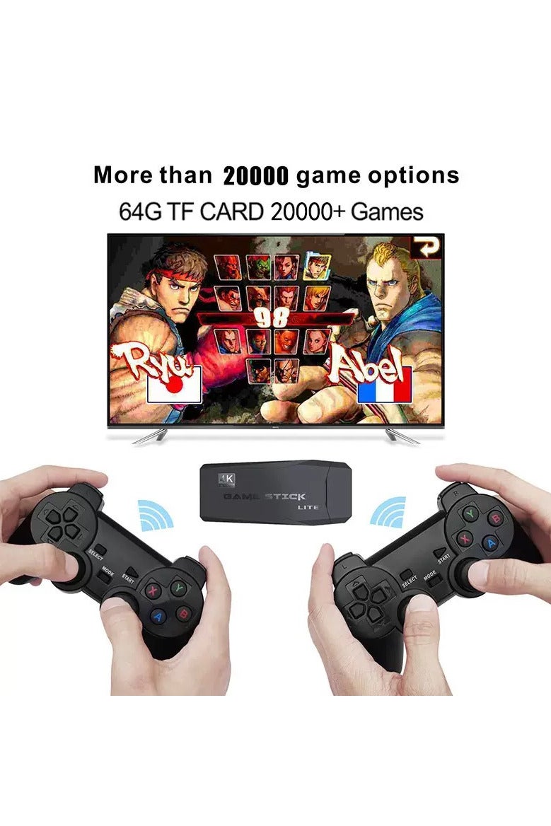 TNGames M8 Retro Dual-Player Gaming Console 2.4G Wireless Controller + 1080P HD | 20,000+ Classic Games Built-in | Supports 10 Emulators | Plug-and-Play | Family Entertainment & Nostalgia Essential - Image 2