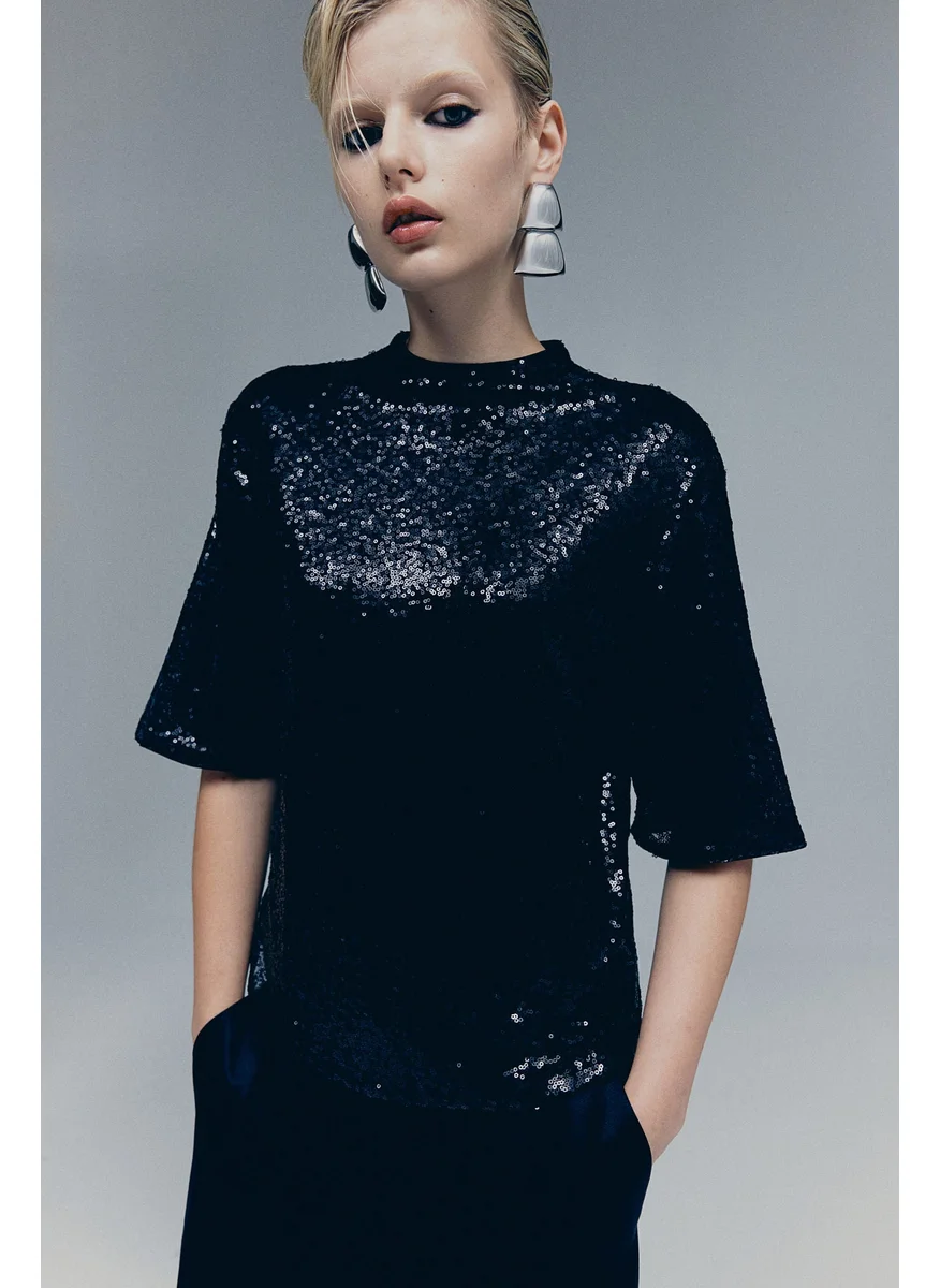 اتش اند ام Sequined Top