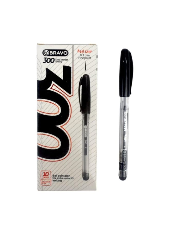 Bravo Black Pen Box (0.7) 10 Pieces