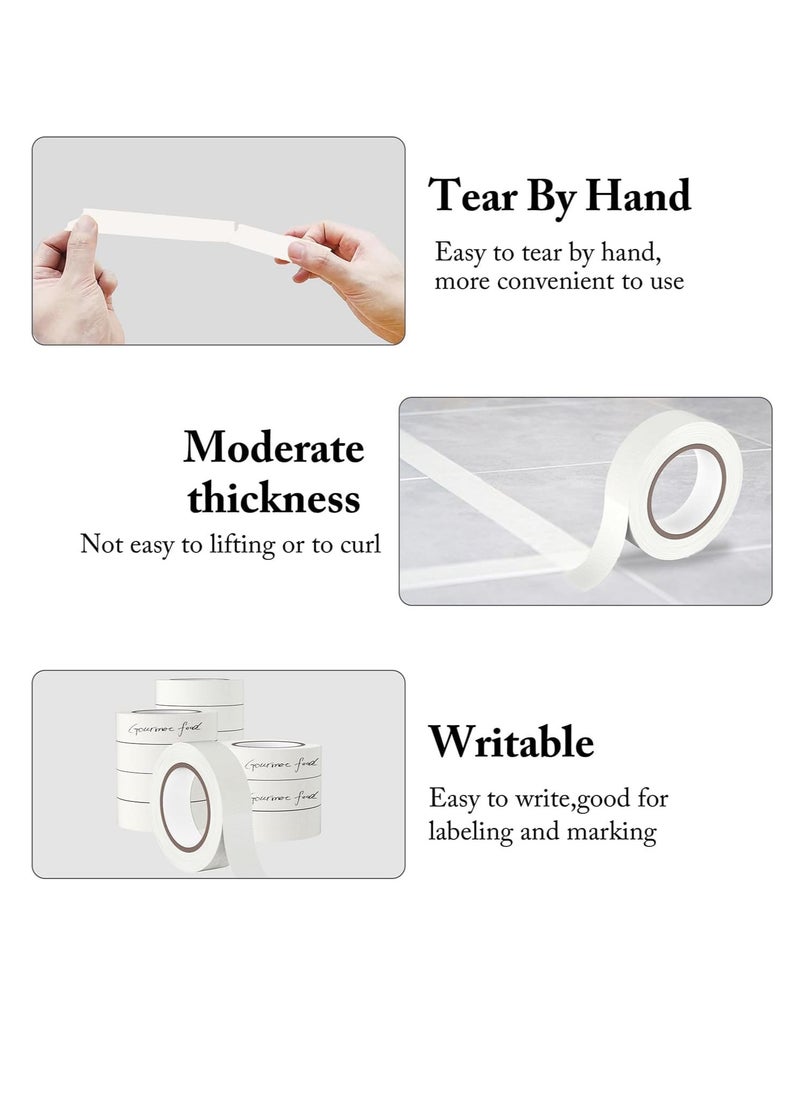 ECVV - Premium Masking Tape, 1 Roll 1 Inch X 20 Yards General Purpose Paper Tape For Painting, Labeling, Marking, Gardening, Packaging, Artworks, Schools, Office, Garage, Factory, Industrial Uses - Image 1