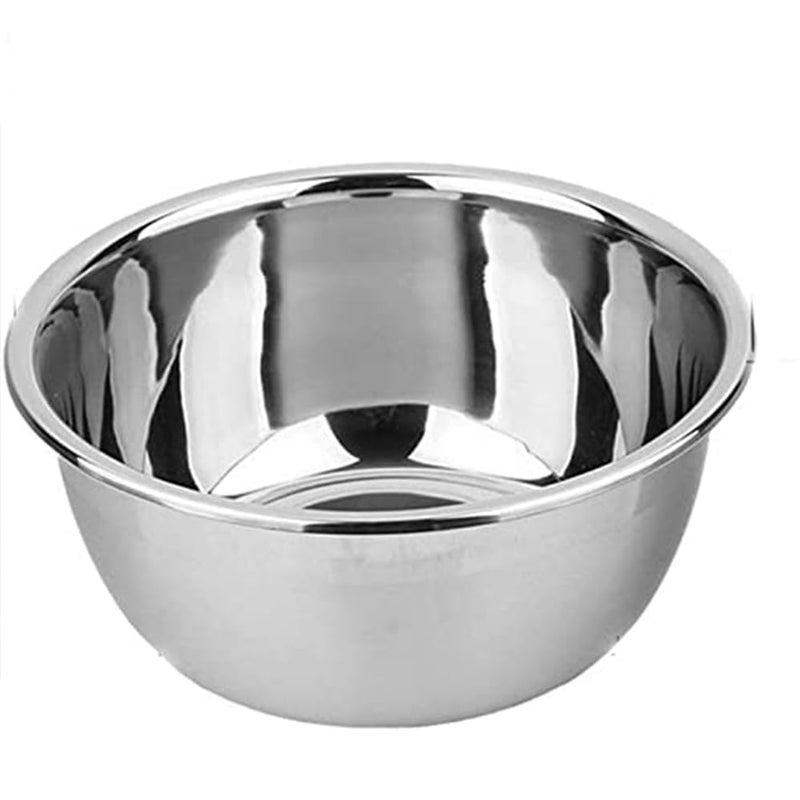 meleg otthon Stainless Steel Mixing Bowls 135QT Metal Bowls Salad Bowl Heavy Duty Deeper Edge Mirror Finish Dishwasher Safe Bowl1417 diameter x 535high