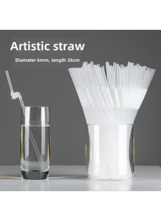 Mi Tao Disposable Plastic Color Art Straw Modeling Creative Elbow Monochrome 100 10 Color Selection-Color:Transparent 100/bag - pzsku/Z418C4388213A57E84BC5Z/45/_/1742806559/406f1b41-36d4-4f12-a739-fe06b9931bba