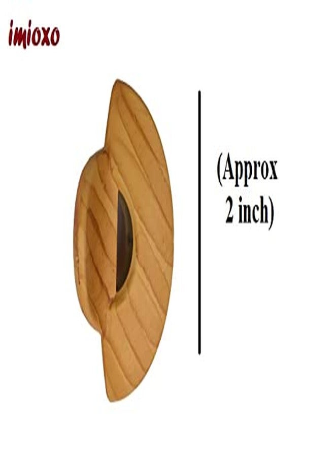 Imioxo Wooden Colour Plastic Hair Clutch/Claws/Clips for Girls and Women. (Pack of 3) (CM-51) - Image 2