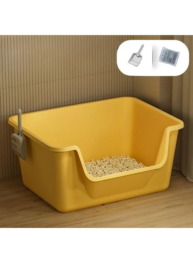 Matcha Green Semi Enclosed Cat Litter Box Splash Proof Easy Cleaning Rounded Corners - Image 4
