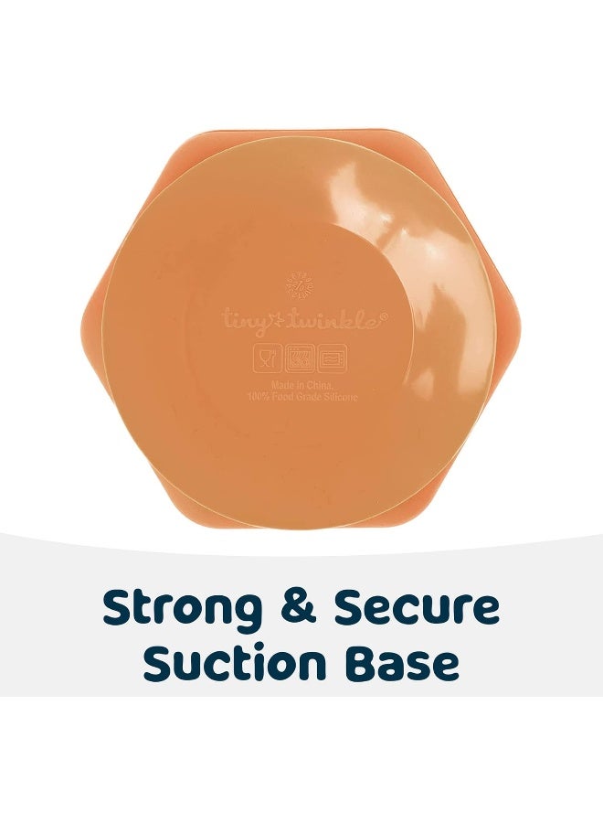 Tiny Twinkle Silicone Suction Bowl with Lid for Baby and Toddler - 100% Silicone - BPA Free - Microwave Safe - Suction Bowls for Baby, Snack Containers for Toddlers (Cinnamon) - Image 5