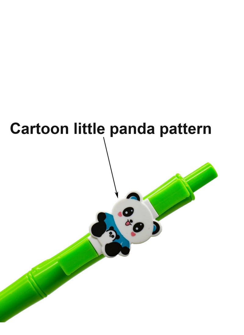 Generic 12 Cartoon Panda Gel Pens Set with Black Ink for School and Office Supplies, Perfect for Students and Writing  - Image 5