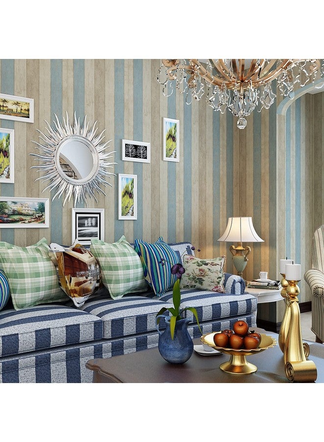 وولبين ملصقات حائط خشبية من وولبين (45 سم × 10 متر) تصميم حبيبات، مطعم خشبي بحري، تصميم، تجديد الباب، خزانة ملابس، خزانة، غرفة أطفال، ديكور مدرسة اللعب، أزرق - Image 5