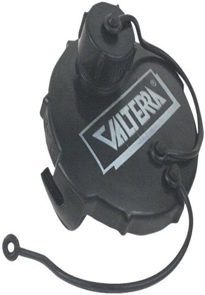 Valterra T1020-1 Waste Valve Cap - 3" with Capped 3/4" GHT, Black