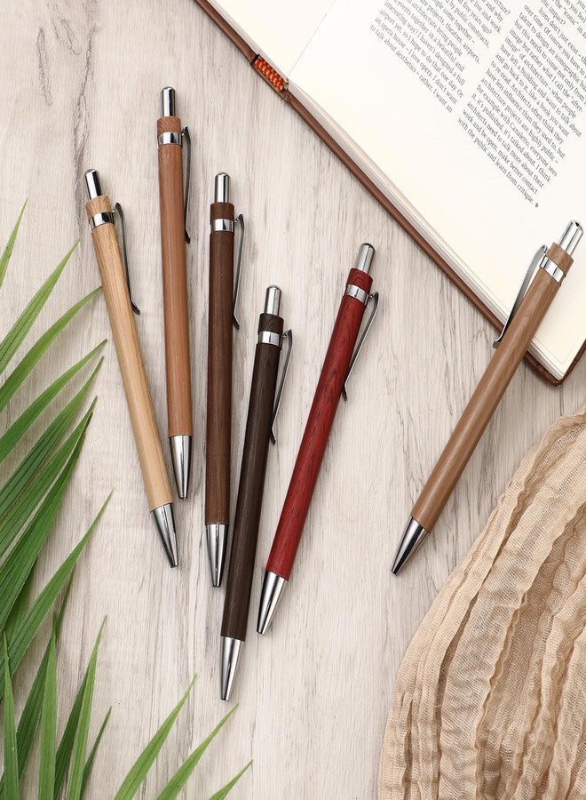 Fumete 10 Pcs Fall Bamboo Thank You Wooden Pens Blank Laser Engraving 1mm Black Ink Ballpoint Pen Writing Office School Supplies for Teacher Student Employee Coworker Christmas - Image 4