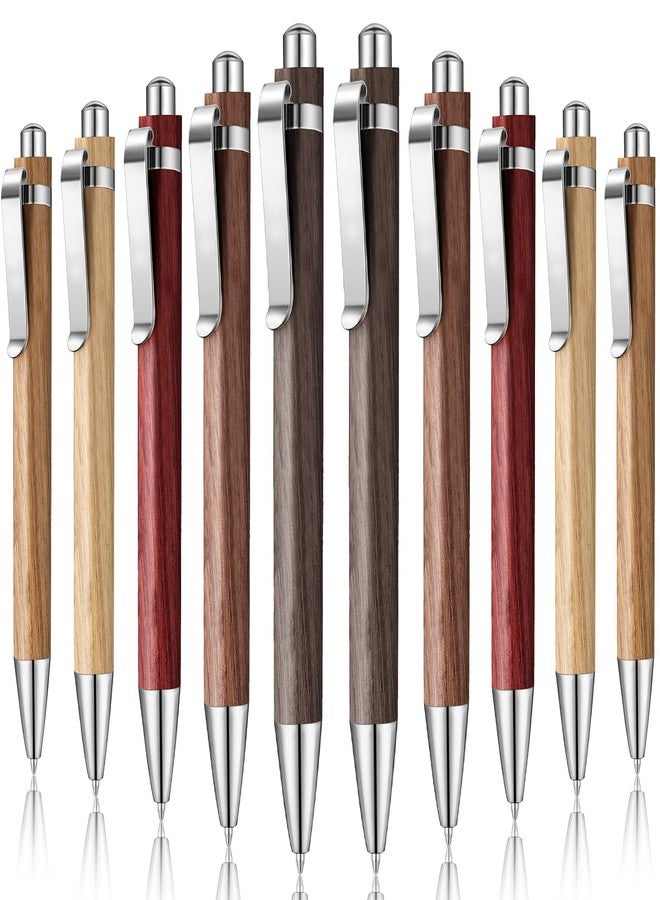 Fumete 10 Pcs Fall Bamboo Thank You Wooden Pens Blank Laser Engraving 1mm Black Ink Ballpoint Pen Writing Office School Supplies for Teacher Student Employee Coworker Christmas - Image 1