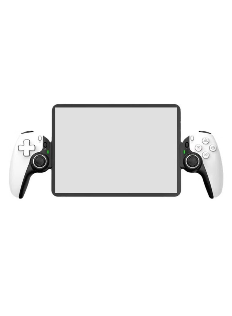 D9 Mobile Game Controller Telescopic Gamepad For Android IOS PS3 PS4 Switch ios HAll Joysitck with Turbo/6-axis Gyro/Vibration (White)  - Image 1