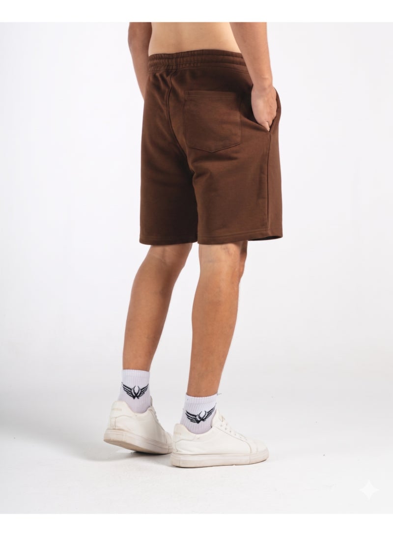 Feathers Men’s 100% Cotton Sweat Shorts with 3 Pockets – Soft, Breathable Casual Shorts for Everyday Wear - Image 2