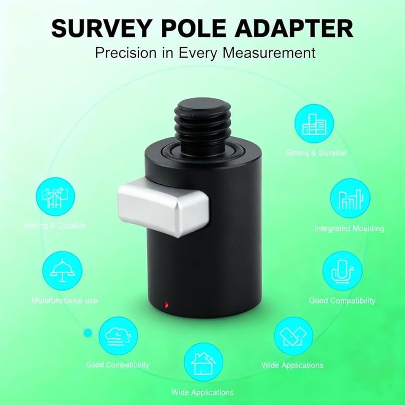 Aluminum Alloy Surveying Pole Adapter 5 8x11 Thread GPS Prism Connector for Topografia RTK - Image 5