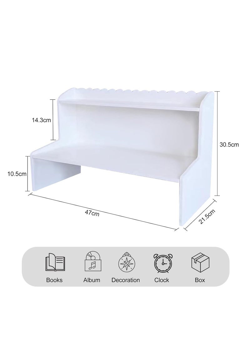 LINGWEI Wooden Desk Organizer White 34x40x26cm - Image 4