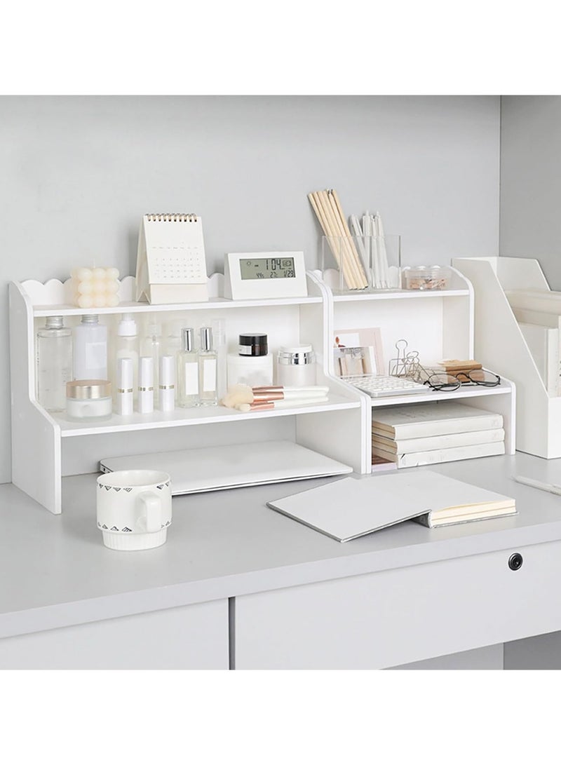 LINGWEI Wooden Desk Organizer White 34x40x26cm - Image 5