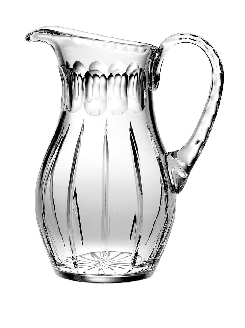 Barski - Hand Cut - Mouth Blown - Crystal Pitcher - 52oz. - 10.25" height - Made in Europe - Image 2