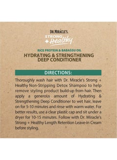 Dr. Miracle's Dr. Miracle's Strong & Healthy Hydrating & Strengthening Deep Conditioner. Contains Coconut Oil to provide intense moisture and repair damaged hair.  - Image 4