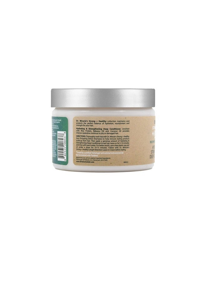 Dr. Miracle's Strong & Healthy Hydrating & Strengthening Deep Conditioner. Contains Coconut Oil to provide intense moisture and repair damaged hair. - Image 3