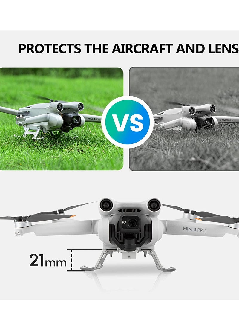 Generic Landing Gear Foldable Extended Leg with Flash LED Lights Colorful Legs Kit Night Flight for DJI Mini 3 Pro Accessories - Image 3