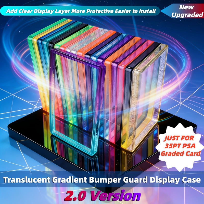 Black White Gradient TPU Protective Sleeve For PSA Graded Card Slabs - Image 1