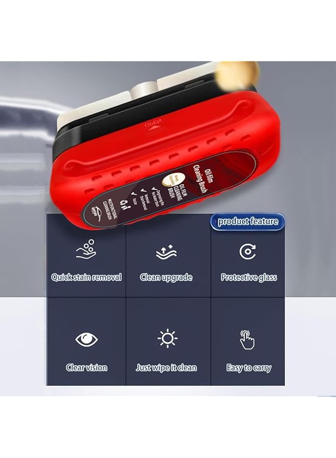 Goodern Automotive Oil Film Cleaning Brush,3Pcs Car Glass Oil Film Remover,All In One Wipe On Oil Film Remover For Windshield,Anti-Rain Fog Cleaning Glass Brush Improves Clarity And Visibility - Image 5