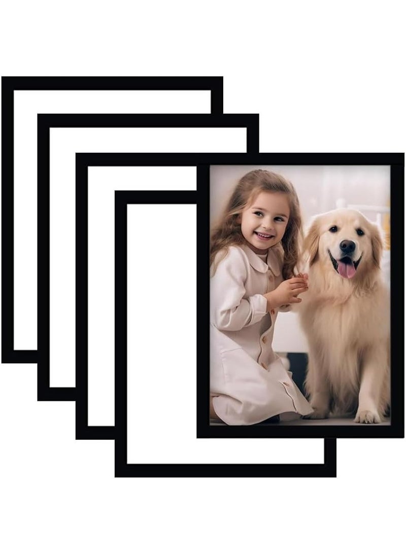 5pcs A4 إطارات الصورة المغناطيسية - الأسلوب الكلاسيكي ، الجدار اللاصق الذاتي لفن الماس ، الملصقات ، الشهادات ، الخرائط والطوابع - Image 1