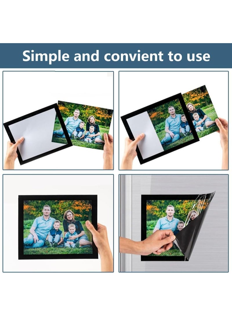 5pcs A4 إطارات الصورة المغناطيسية - الأسلوب الكلاسيكي ، الجدار اللاصق الذاتي لفن الماس ، الملصقات ، الشهادات ، الخرائط والطوابع - Image 2