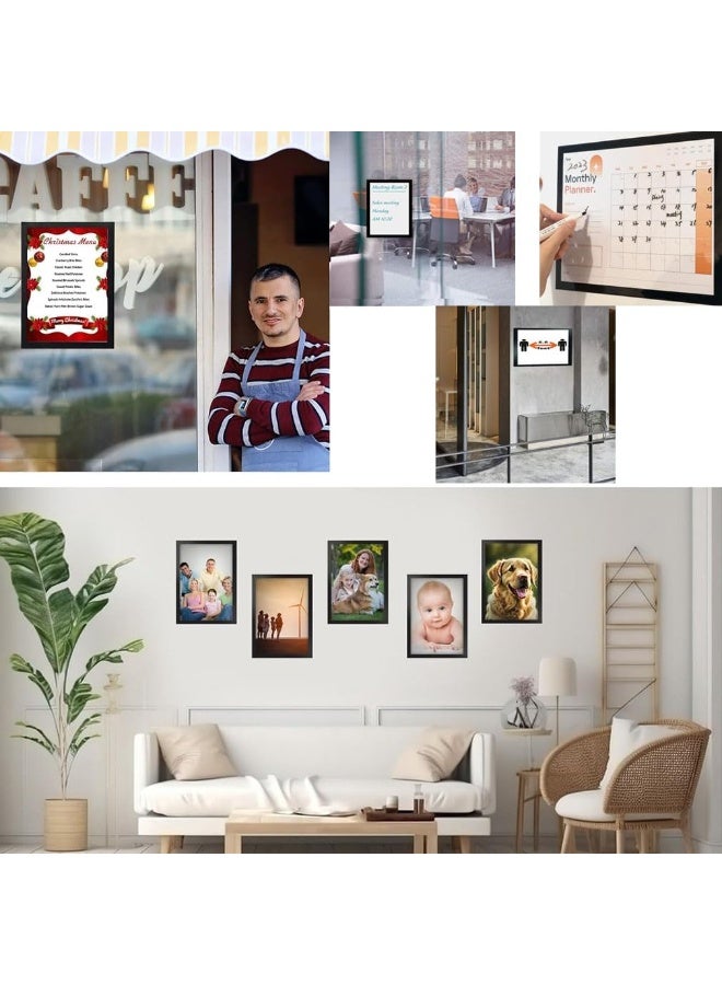 5pcs A4 إطارات الصورة المغناطيسية - الأسلوب الكلاسيكي ، الجدار اللاصق الذاتي لفن الماس ، الملصقات ، الشهادات ، الخرائط والطوابع - Image 3