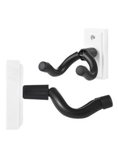 Thoraya Guitar Wall Mount Hanger Hook Guitar Wall Hook Hanger Solid Sturdy Black Metal Holder Hanger Multifunction Hanger for All Size Acoustic Electric Bass Guitars  - Image 2