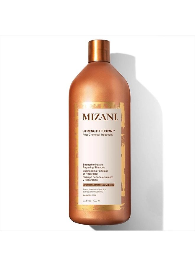 Mizani Strength Fusion Strengthening & Repairing Shampoo | For Damaged, Chemically Treated Hair | 33.8 Fl Oz - Image 1