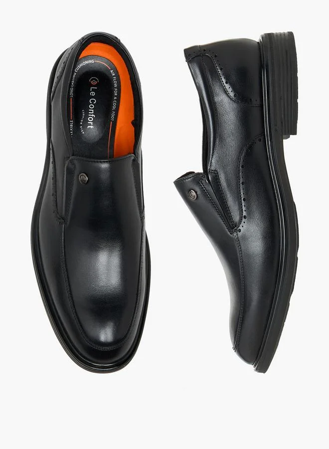 لو كونفورت Men Leather Slip-On Loafers