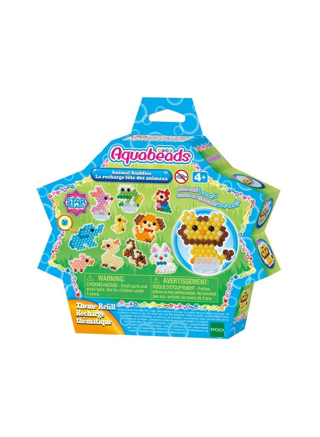 Aquabeads Arts & Crafts Animal Buddies Theme Refill with Beads and Templates - Image 1